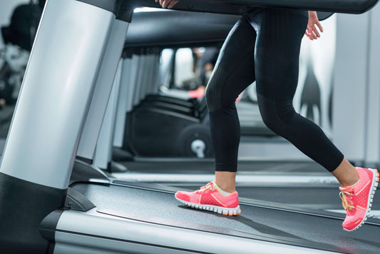Athlete tackles the 12-3-30 workout.