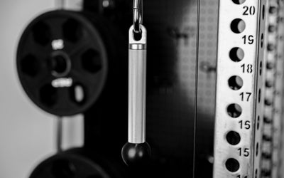 The REP® x Kleva Built® ISO Pushdown Grip on a REP Ares™ 2.0 cable attachment