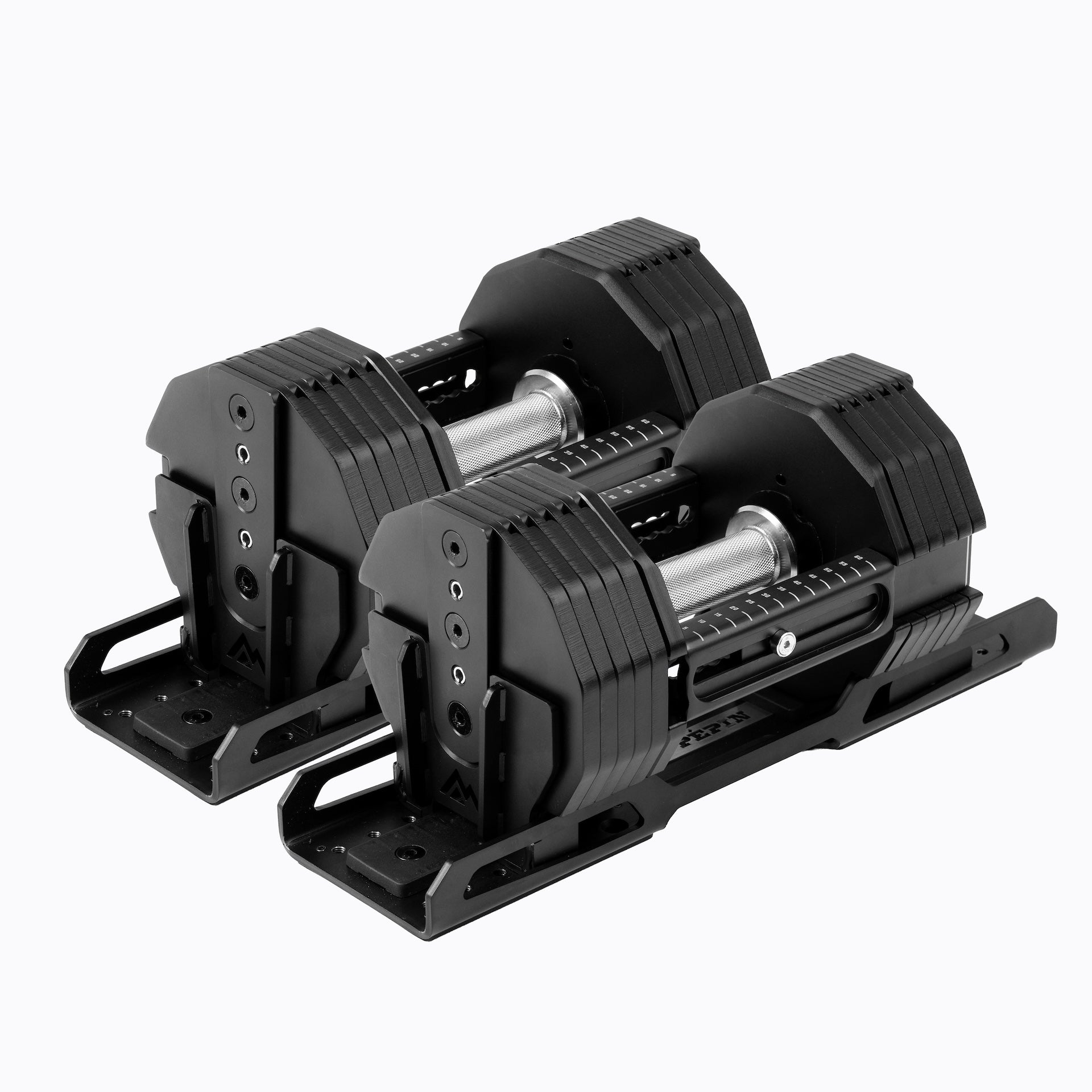 REP® x PÉPIN™ FAST Series™ Adjustable Dumbbell (KG) - 30kg Pair on white background