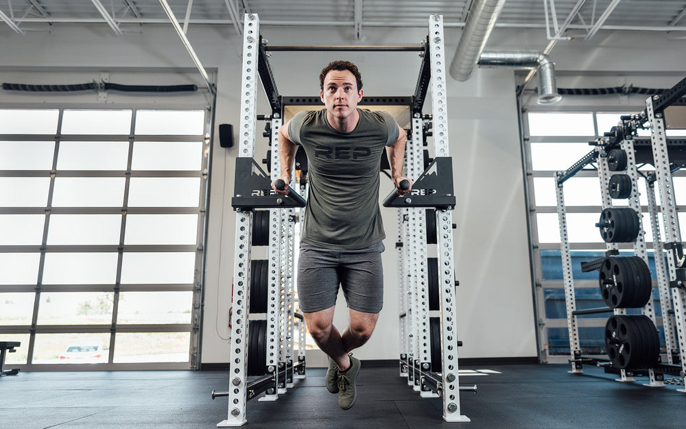 Drop-In Dip Attachment on PR-5000 Power Rack