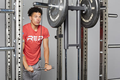 20" Straight Bar Cable Attachment (In Use - Tricep Pushdown)